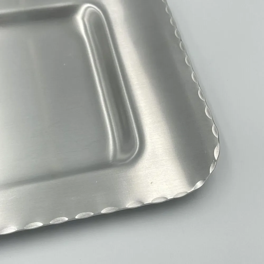 Norge Norway Vintage Hammered Aluminum Tray Etched Engraved Souvenir Decor Gift